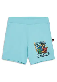 Pantaloni scurti sport baieti 12011466 - Bumbac organic - Albastru deschis - Albastru deschis