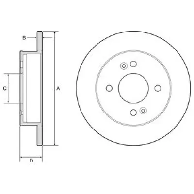 Disc frana DELPHI BG4917C