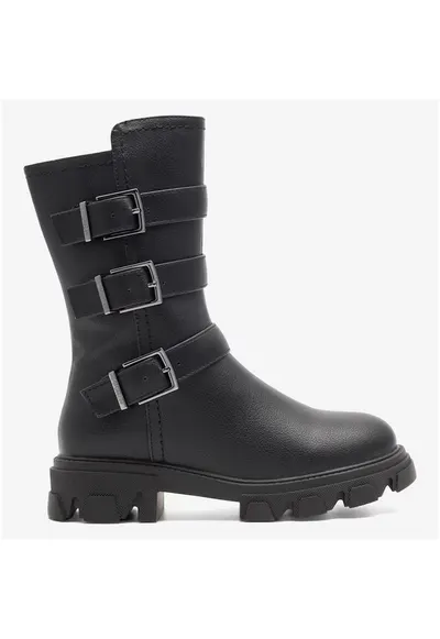 Cizme fete 5905588168867 - Sintetic - Negru - Negru