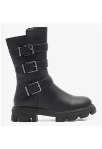 Cizme fete 5905588168867 - Sintetic - Negru - Negru