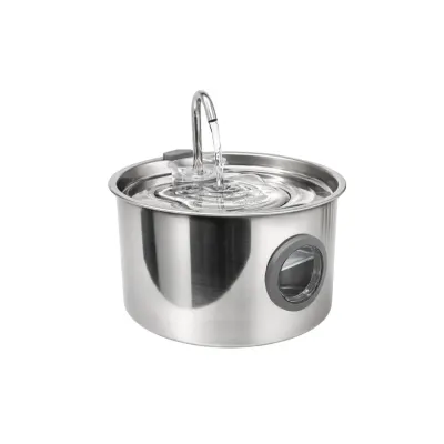 PETSON AquaPet Steel, fântână câini, 1 bol rotund, sistem filtrare, inox PETSON AquaPet Steel, fântână câini și pisici, 1 bol rotund, sistem filtrare, inox, argintiu, 3.2l