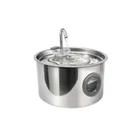 PETSON AquaPet Steel, fântână câini, 1 bol rotund, sistem filtrare, inox PETSON AquaPet Steel, fântână câini și pisici, 1 bol rotund, sistem filtrare, inox, argintiu, 3.2l