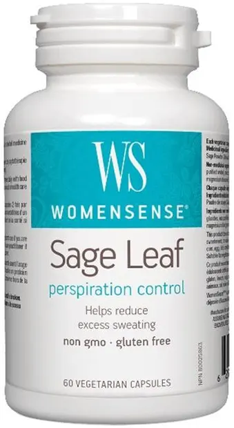 WomenSense Sage Leaf, 350 mg, 60 capsule vege, Natural Factors