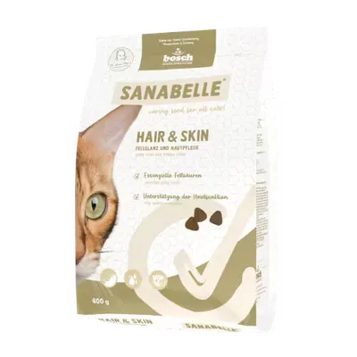 Hrana uscata pisici, Sanabelle Hair and Skin, 400 g