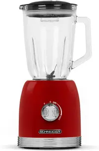 Blender Schneider - SCBL15R, 1.5 l, 2 vitezi, 800W, roșu
