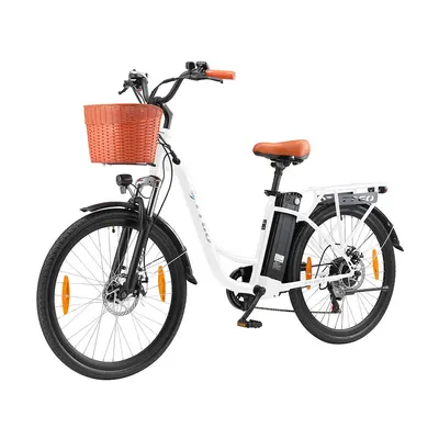 Biciclete electrice TTGO YY-26ST pentru femei cu bicicletă de oraș cu coș
