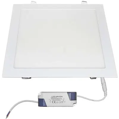 Spot LED, tip panel, incastrat, patrat, 295x295x20mm, alb, 24W, 6300K, IP20 Lumen 21-0252000 / 06-252000