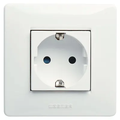 Priza schuko 16 alb
