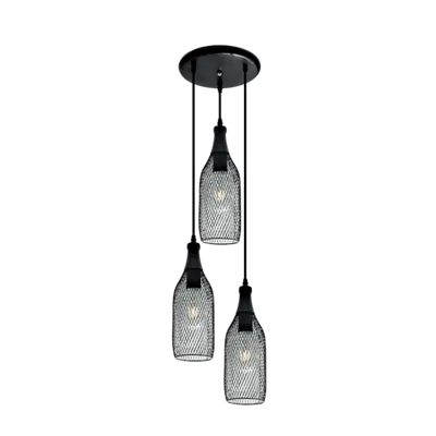 Candelabru Ken 3xe27 Negru D280mm