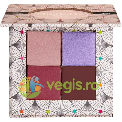 Fard de Pleoape Paleta 4 Culori Luxury cu Acid Hialuronic si Extract de Castravete 5.6g