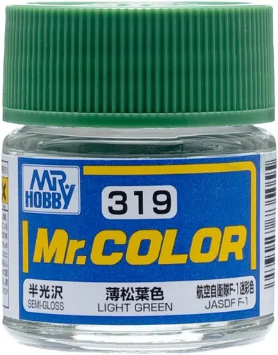 Vopsea acrilică Mr. Hobby - Mr. Color, C319 Light Green, 10 ml
