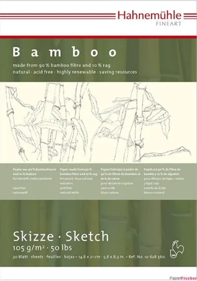 Bloc de schițe Hahnemuhle Bamboo - A5, 30 de coli