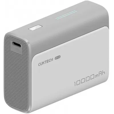 Baterie Externa Cuktech CP13, 10000mAh, 30W, QC + PD, 1 x USB-A - 1 x USB-C, Gri