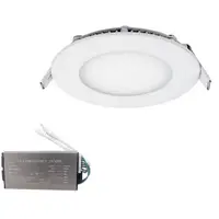 Stellar panou led rotund montaj ingropat 6W 2700K + KIT EMERGENTA 99XLED610E