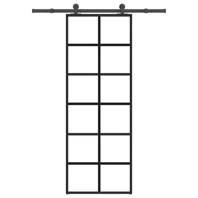 Gossi usa glisanta cu set feronerie, 76x205 cm, sticla esg/aluminiu