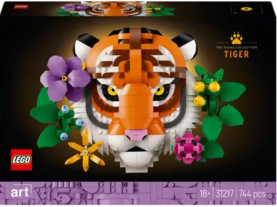 Constructor LEGO Art - Colecție de faună – tigru (31217)