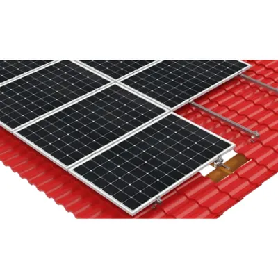 Sistem Fixare pentru 8 Panouri Fotovoltaice pe Acoperis tigla metalica SolarEasy