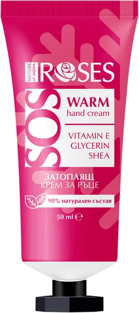 Nature of Agiva Roses Cremă hrănitoare pentru mâini SOS Warm, 50 ml