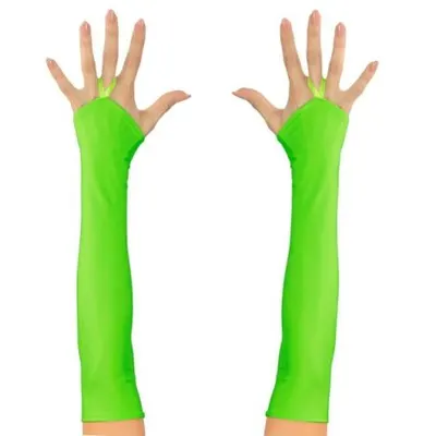 Manusi neon verde fara degete