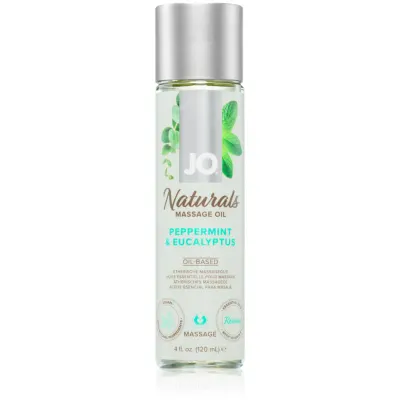 System JO NATURALS PEPPERMINT & EUCALYPTUS ulei de masaj 120 ml