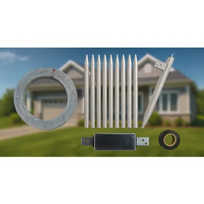 Pachet complet sistem de impamantare pentru casa – 37m platbanda zincata 40x4, 10 tarusi, eclisa si banda anticoroziune