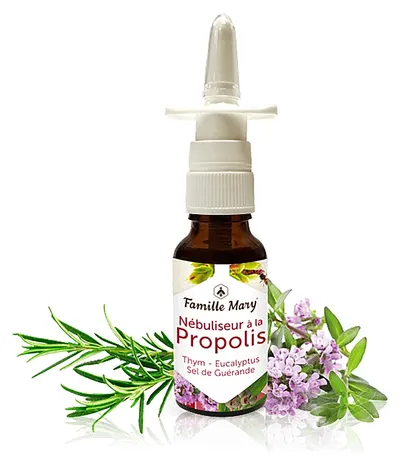 Spray nazal cu propolis, cimbru, rozmarin și eucalipt, 20 ml, Famille Mary