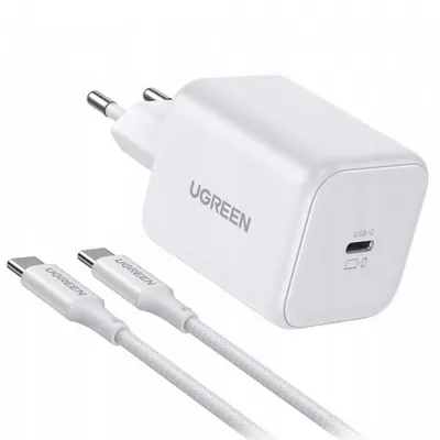 Incarcator Retea cu Cablu USB-C UGREEN X524 (65055), 45W, 3A, 1 x USB-C, Alb