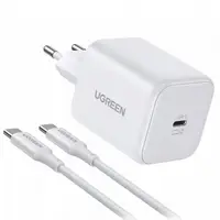 Incarcator Retea cu Cablu USB-C UGREEN X524 (65055), 45W, 3A, 1 x USB-C, Alb
