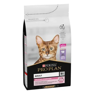 Hrana uscata pentru pisici Pro Plan Adult Delicate, Curcan 10kg