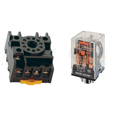 Pachet Soclu Releu PF11-3A si Releu Industrial RM11 12DC