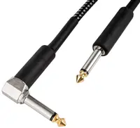 Cablu Cascha - HH 2089, 6.3 mm, 3 m, negru/gri