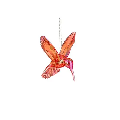 Ornament irizat roșu House of Seasons colibri