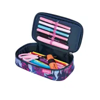 Penar tip etui beatBox, 22.5x12x7 cm, motiv Indigo Flowers, Herlitz