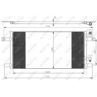 Condensator, climatizare NRF 35647