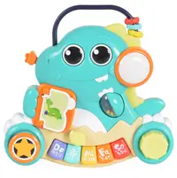 Jucărie muzicală 2 în 1 Hola Toys - Pian dinozaur