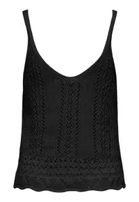 Top dama 15277573 - Bumbac/Poliester - Negru - Negru