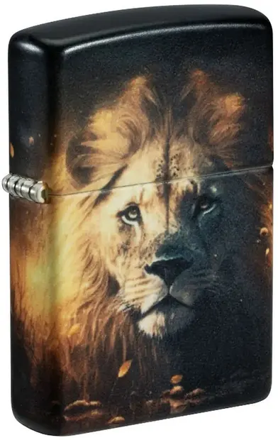 Bricheta Zippo Bulgarian Motifs - Lion, Glow in The Dark