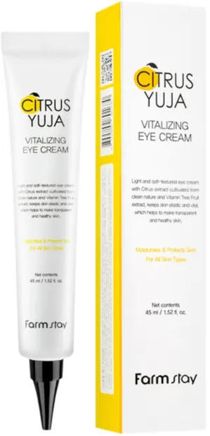FarmStay Citrus Yuja Cremă de ochi revitalizantă, 45 ml