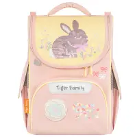 Ghiozdan neechipat, Tiger Family, Nature Quest Pro, Bows and Bunny