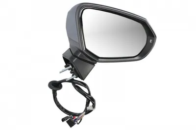 Oglinda laterala dreapta (electric, cu memorie, convex, cu incalzire, grund, rabatare electrica, cu semnalizator) potrivit AUDI Q2, Q2 GA 09.16