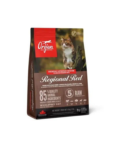 ORIJEN Regional Red Cat 1.8 kg hrana pentru pisici adulte, fara cereale