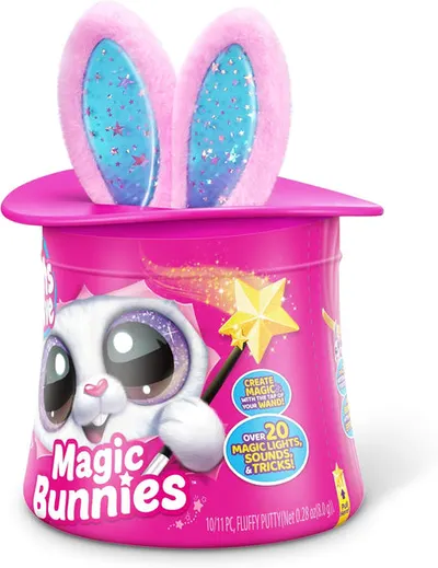 Jucarie de plus interactiva cu accesorii surpriza - Iepurasul Magician, diverse modele