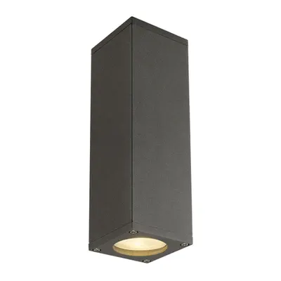 Corp iluminat de perete, aplica, lumini THEO SUS / JOS de perete GU10, lumina de perete antracit, QPAR51, antracit, max. 2x50 W