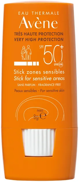 Avène Sun Stick pentru zonele sensibile, SPF50+, 8 g