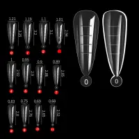 Tipsuri reutilizabile Marquise, TIPS09, Stiletto, 120 buc