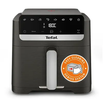 Friteuză cu aer cald Tefal – Easy Fry Mega Compact EY866HE1, 7.5 l, neagră