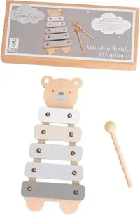 Jucărie din lemn Widdop Bambino - Xilofon Teddy