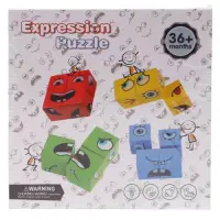 Puzzle cu fete schimbatoare-Cuburi Colorate