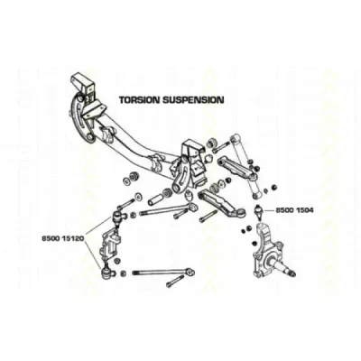 Articulatie sarcina/ghidare TRISCAN 8500 1504