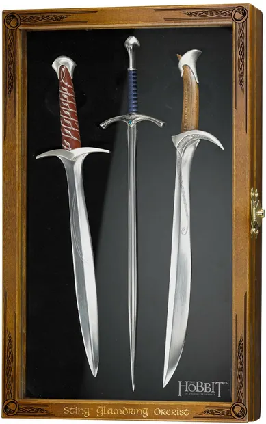 Set de cuțite pentru litere The Noble Collection Movies: The Hobbit - Sting, Glamdring and Orcrist, 30 cm